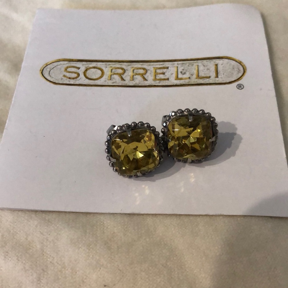 Yellow Sorrelli costume earrings